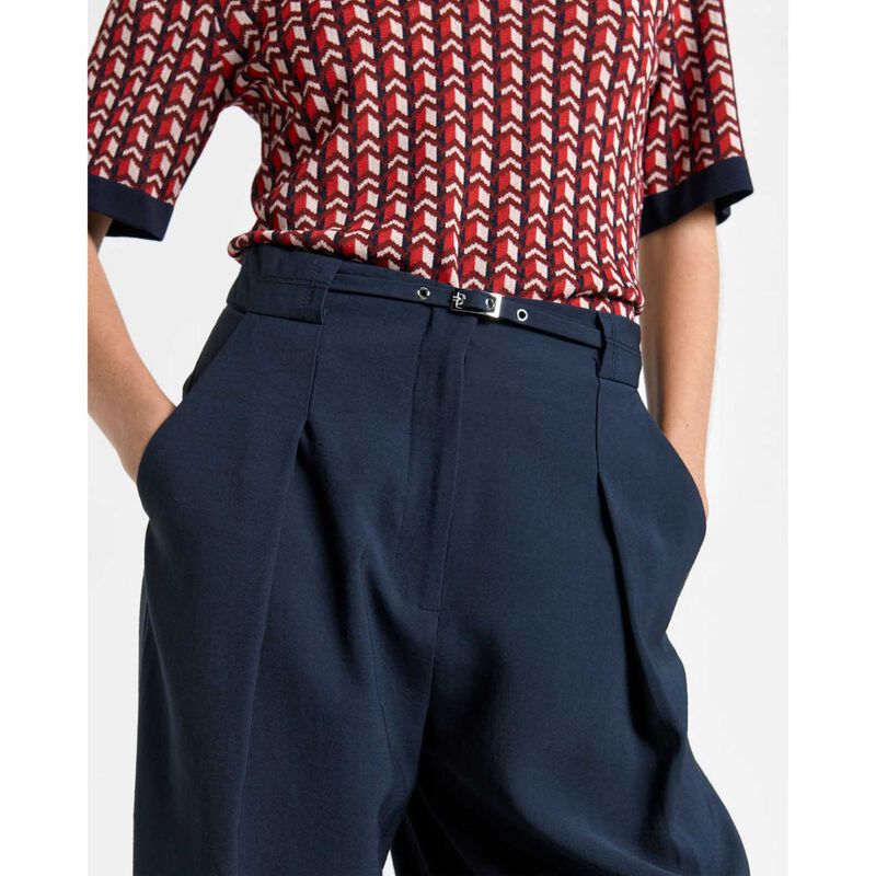 Cue Front Fold Buckled Pant image number 2